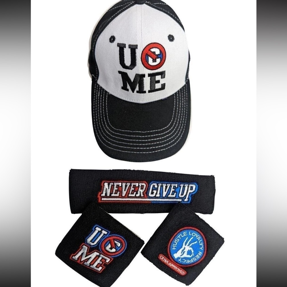 John Cena hat and wristbands